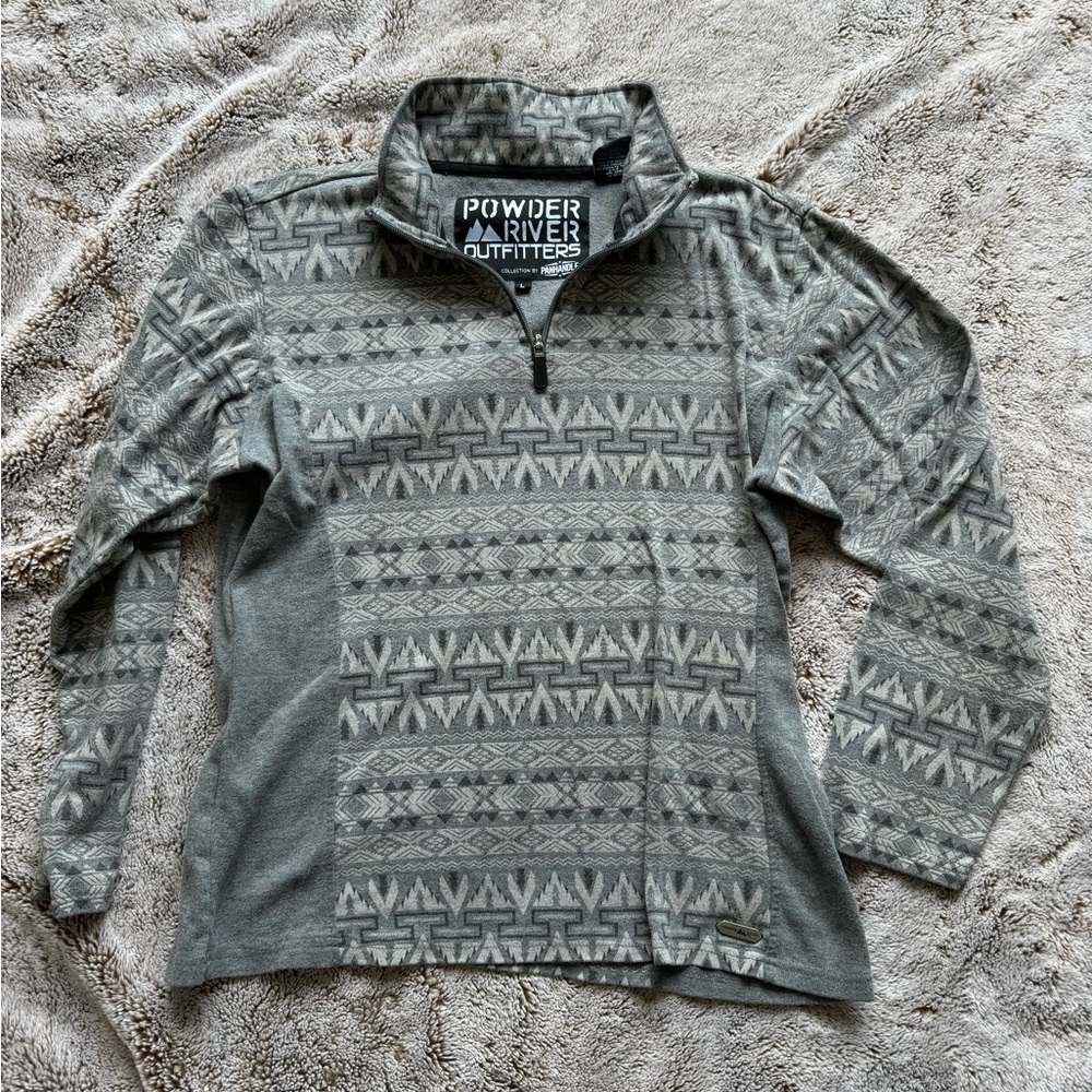 Gray Aztec Pullover